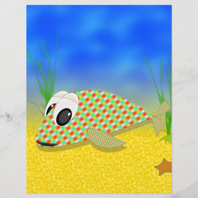 Joli poisson de dessin animé (Devant)