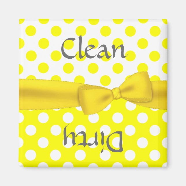 Joli Polka Dot Lave-Vaisselle Magnet (Devant)