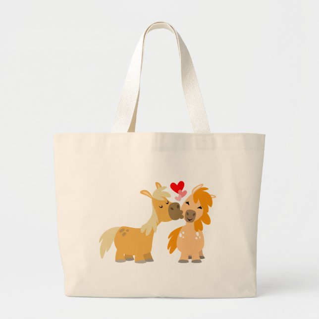 Joli poney en caricature dans le sac Love (Devant)
