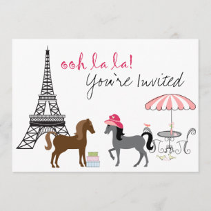 Joli Ponies Paris Horse Invitation Anniversaire