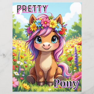 Joli Pony   Belle caricature de l'art de la pépini
