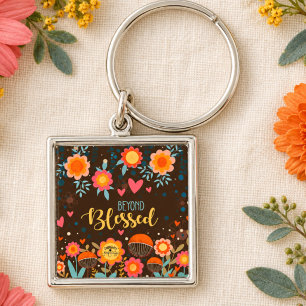 Joli porte-clés floral Beyond Blessed Inspirivity