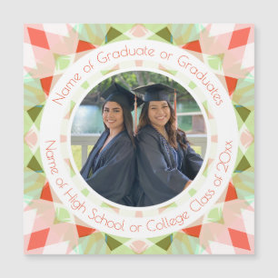 Joli Red Green Graduation Photo Keepsaké Cadeau