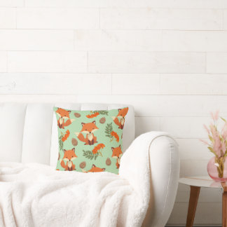 Joli renard de couleur automne coussin pour les en
