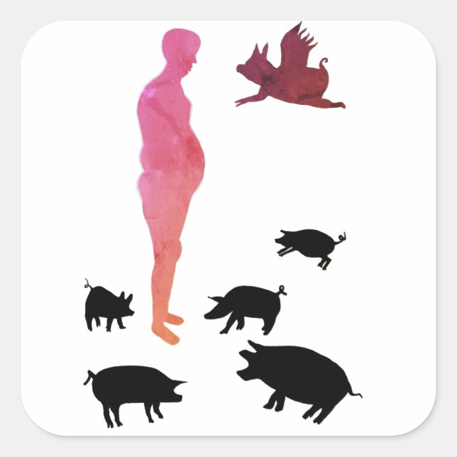 Joli Repas Végétarien Stickers Animal Friendly (Devant)