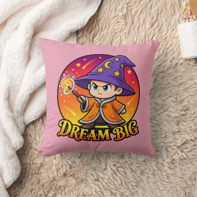 Joli Rêve Grand Magicien Rose Coussin de Jet (Couverture)