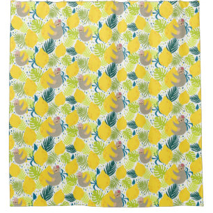 Joli rideau de douche Exotique