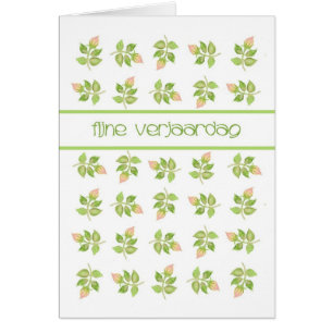 Joli rose Rosebuds Hollandais Salutation Carte d'a