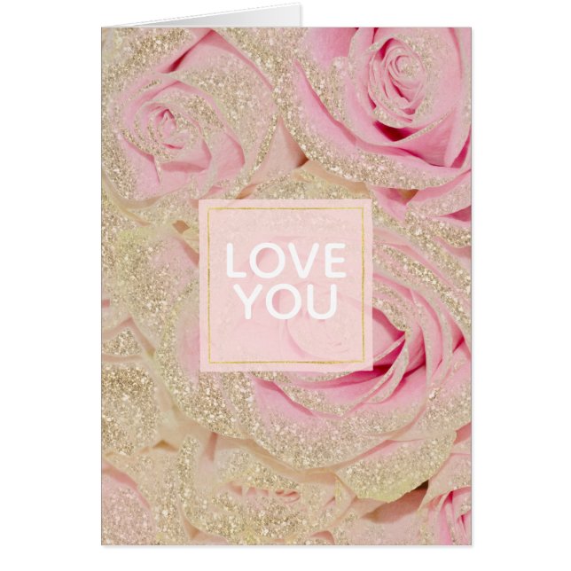 Joli rose Roses Gold Glam Parties scintillant étin (Devant)