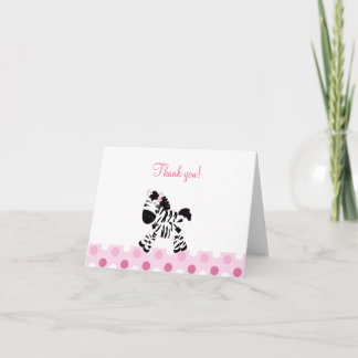 Joli rose Zèbre plié Merci notes