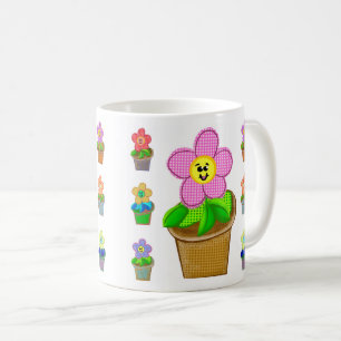 Joli Rosy Posy Posé Fleurs de Café Mug