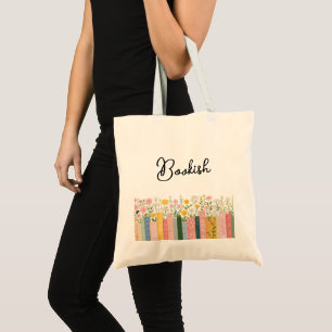 Joli Sac Cabas Floral Littéraire 