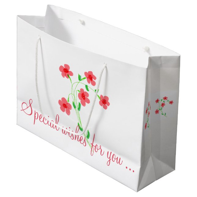 Joli sac cadeau d'anniversaire (Devant Angle)