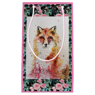 Joli sac cadeau d'art de peinture couleur Renard r