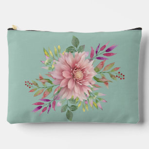 Joli sac cosmétique Turquoise et rose