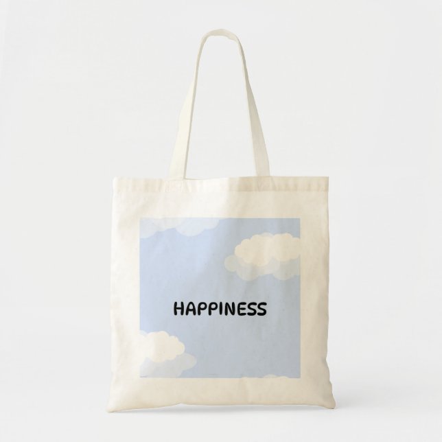 Joli sac fourre-tout bleu  (Devant)