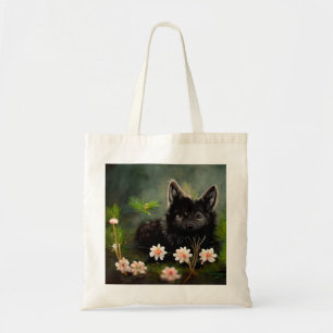 Joli sac fourre-tout d'animaux sauvages à fleurs
