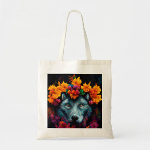 Joli sac fourre-tout d'animaux sauvages à fleurs