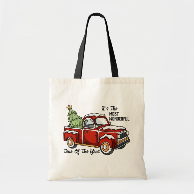 Joli Sac fourre-tout de camion de Noël (Devant)