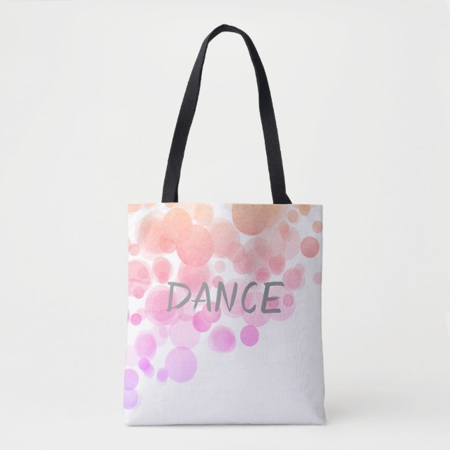 joli sac fourre-tout de danse aquarelle abstrait (Devant)