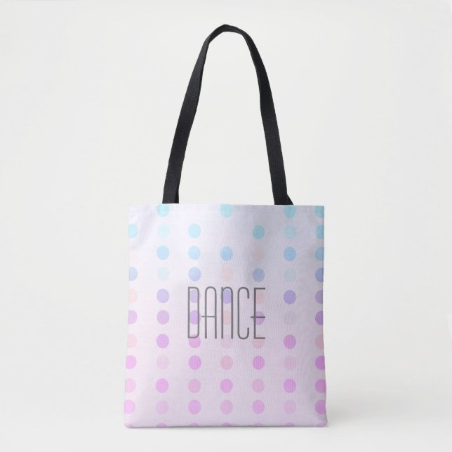 joli sac fourre-tout de danse pastel dots (Devant)