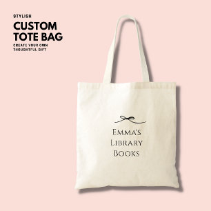 Joli Sac fourre-tout de livre de bibliothèque pers