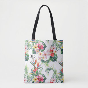 Joli Sac fourre-tout de Monogramme hawaïen coloré