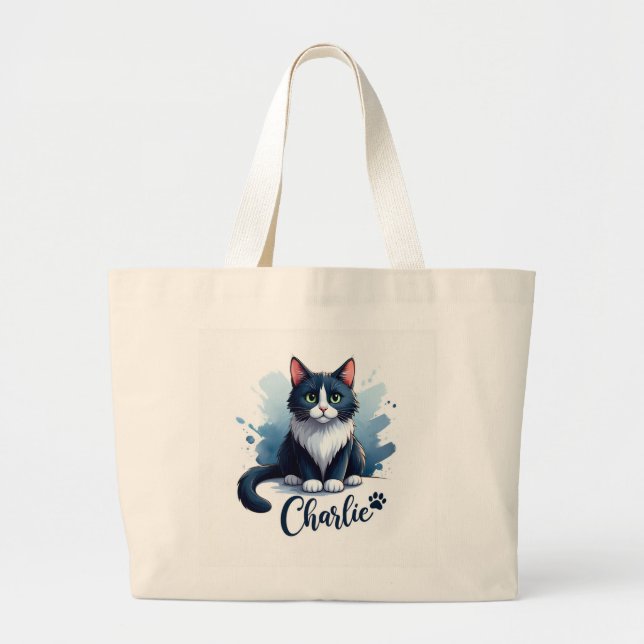 Joli Sac Fourre-Tout Grand Format avec Dessin de C (Devant)