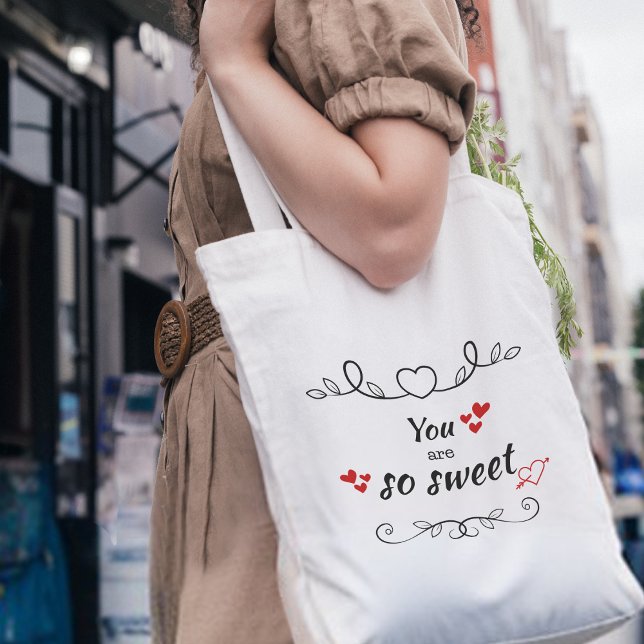 Joli Sac fourre-tout Script "you are sweet" (Créateur téléchargé)
