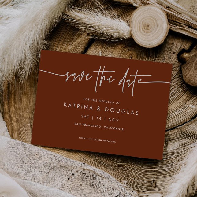 Joli Script Enregistrer Le Faire-part Mariage Date (Créateur téléchargé)