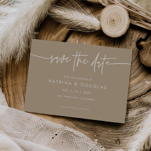 Joli Script Enregistrer Le Faire-part Mariage Date
