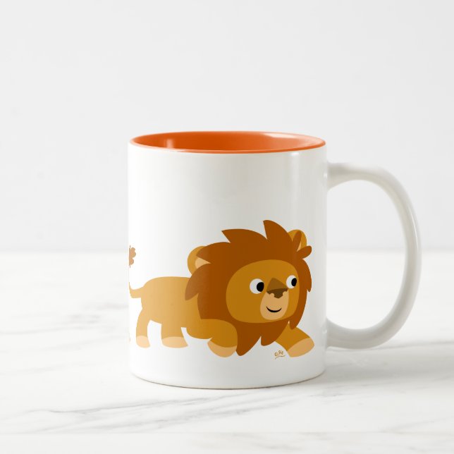 Joli Smart Cartoon Lion Mug (Droit)