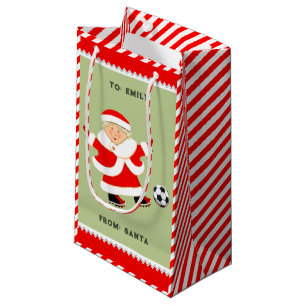 Joli Soccer Noël Petit Sac Cadeau