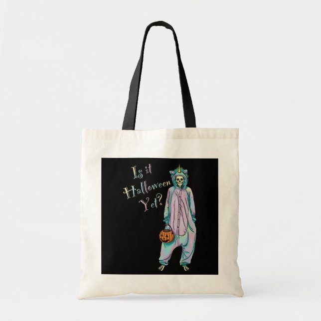 Joli squelette Halloween ou sac de traitement (Devant)