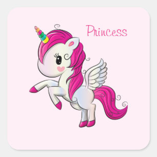 Joli Sticker Carré Princess
