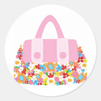 joli stickers floraux à sac
