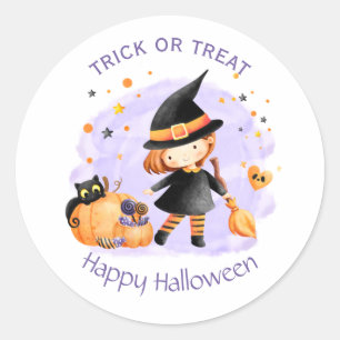 Joli Stickers Halloween sorcier