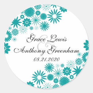 Joli Stickers Turquoise Florals