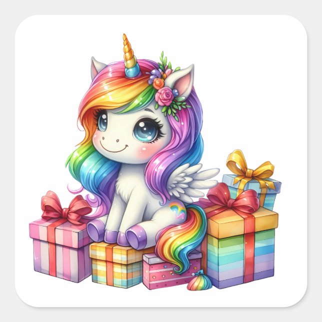 Joli Stickers Unicorne (Devant)