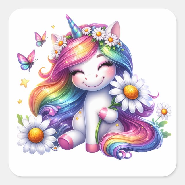 Joli Stickers Unicorne (Devant)
