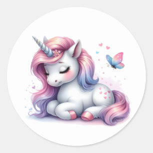 Joli Stickers Unicorne Aquarelle