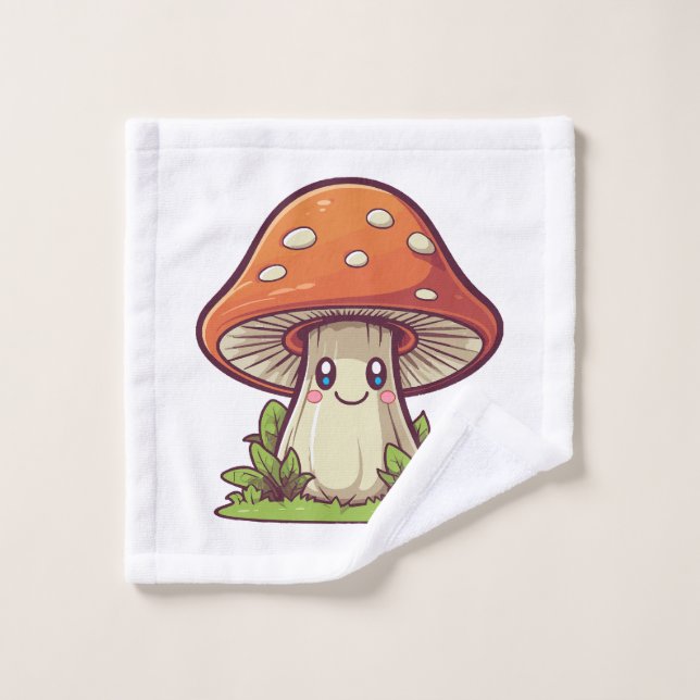 Joli style kawaii, Cueillette de champignons (Gant de toilette)