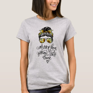 Joli Sunflower Messy Bun T-shirt