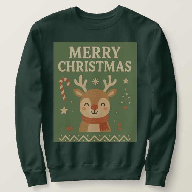 Joli Sweat de Noël à l'esthétique charmante (Design devant)