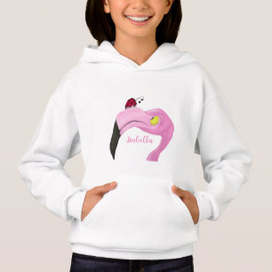 Joli Sweat - shirt à capuche Flamant rose rose