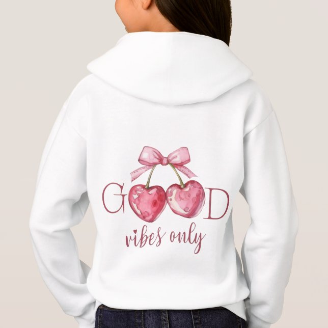 Joli sweat-shirt Cherry Good Vibes Only esthétique (Dos)