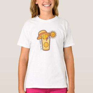Joli T-shirt à la citronnelle d'été - Casquette en