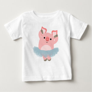 Joli T-shirt Ballerina Pig BAIN Carton