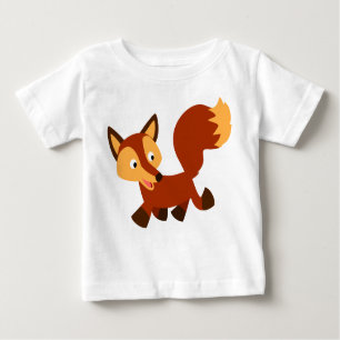 Joli T-shirt bébé Fox Cartoon