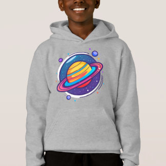 Joli T-Shirt Bébé Planète Saturne – Espace Coloré